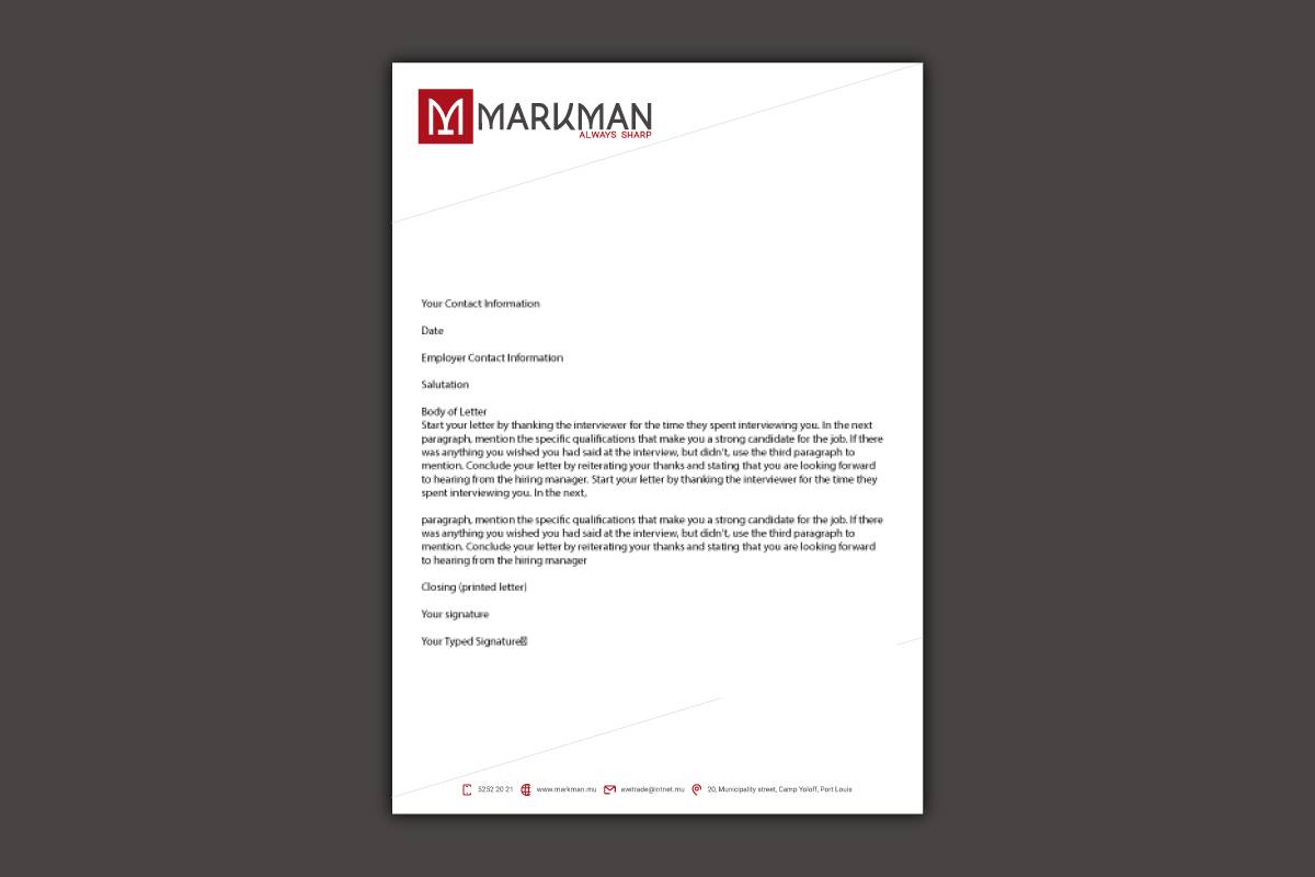 markman-letter-design