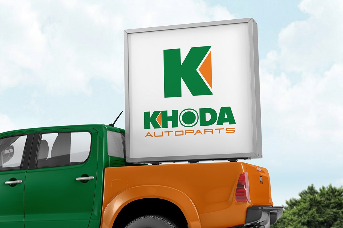 khoda autoparts mockup - advertus